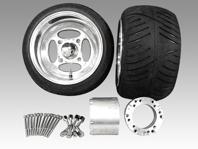 今だけ！7cmスペンサー付き。キャノピー2スト用タイヤとホイールセット
