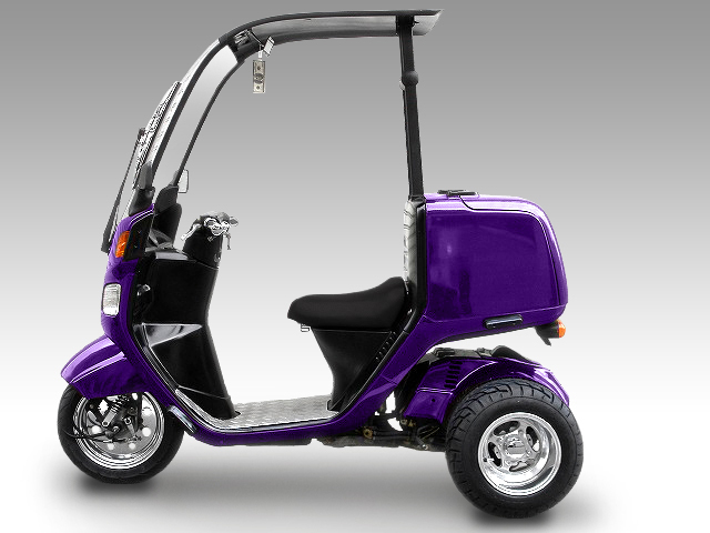 ホンダジャイロに10インチクロスアルミホイールバギータイヤ品番084