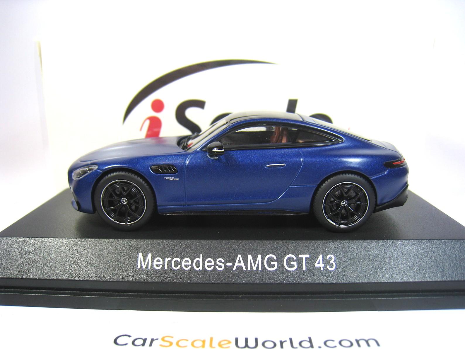 MERCEDES BENZ AMG GT 43 2024 1/43 iSCALE (BLUE) - Carscaleworld.com