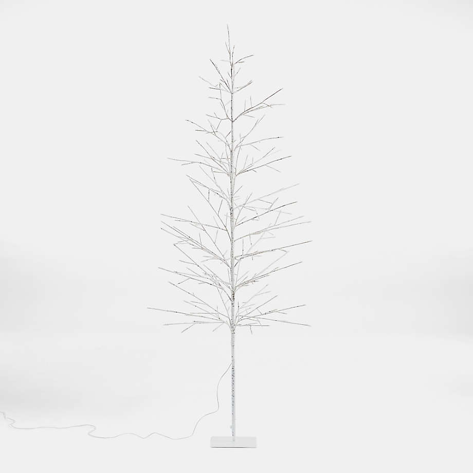 LED 7 ' Birch Tree + Reviews | Crate & Barrel