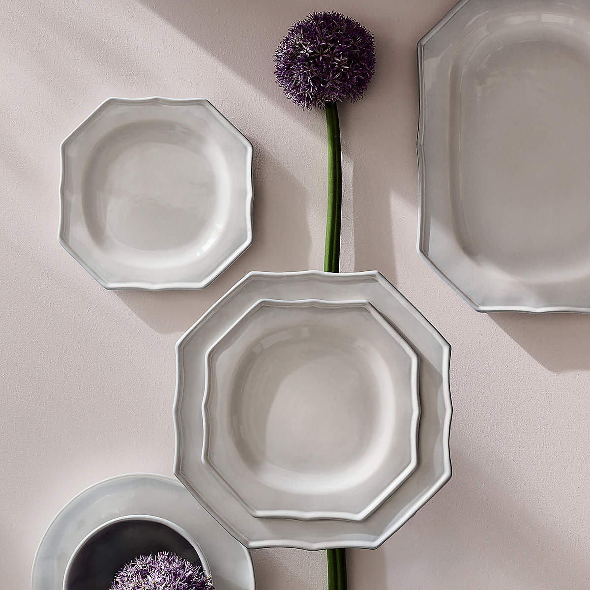 Cremieux White Ceramic Dinnerware Set by goop | CB2
