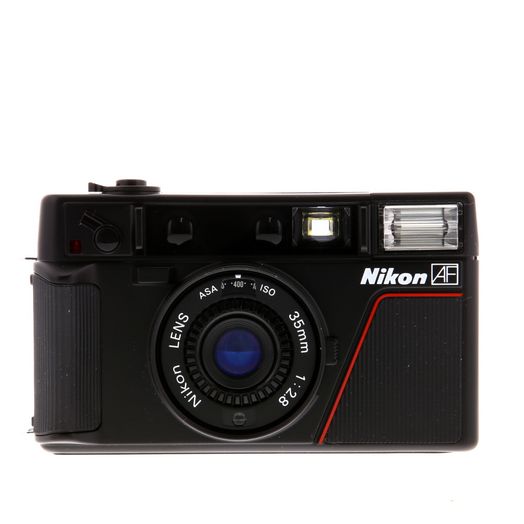 Nikon L35AF 35mm Camera with 35mm f/2.8 Lens, Black