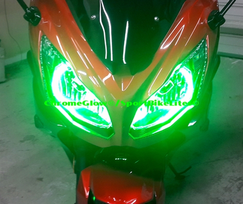 SPORTBIKE LITES KAWASAKI ZX7R 96-03 DUAL PLAZMA LED HALOS