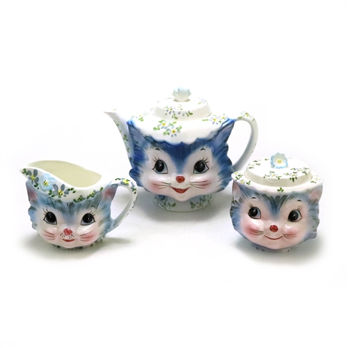 Lefton Miss Priss Ceramic 3-PC Tea Service