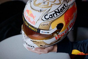 フェルスタッペン、2022年の新ヘルメット公開。”ナンバー1＆ゴールド