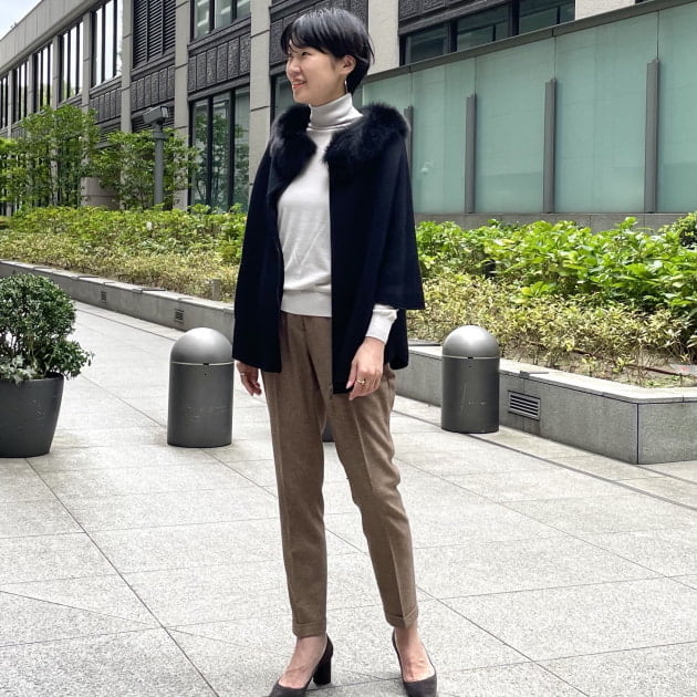 ダブルポイントでファーポンチョ 