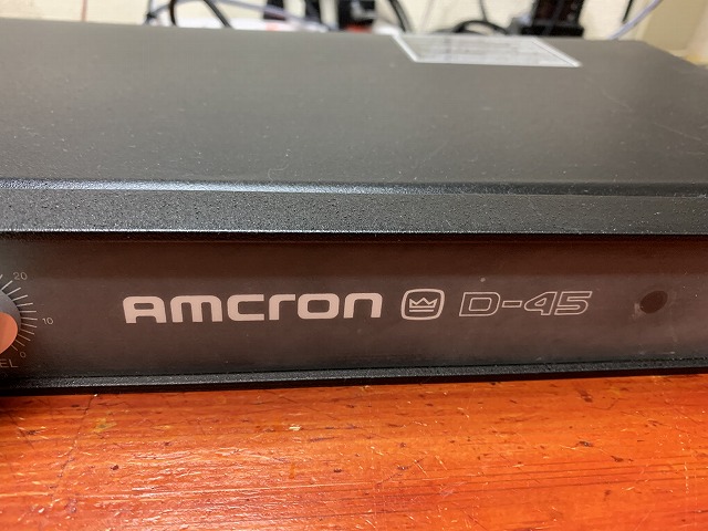 AMCRON （CROWN) パワーアンプ D-45の修理 ーその1ー - TomのブログⅡ