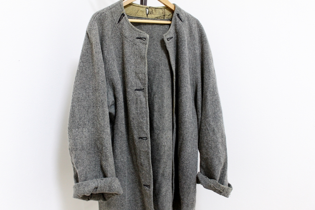40s-50s FRENCH ARMY WOOL LINER for M38 MOTORCYCLECOAT 2