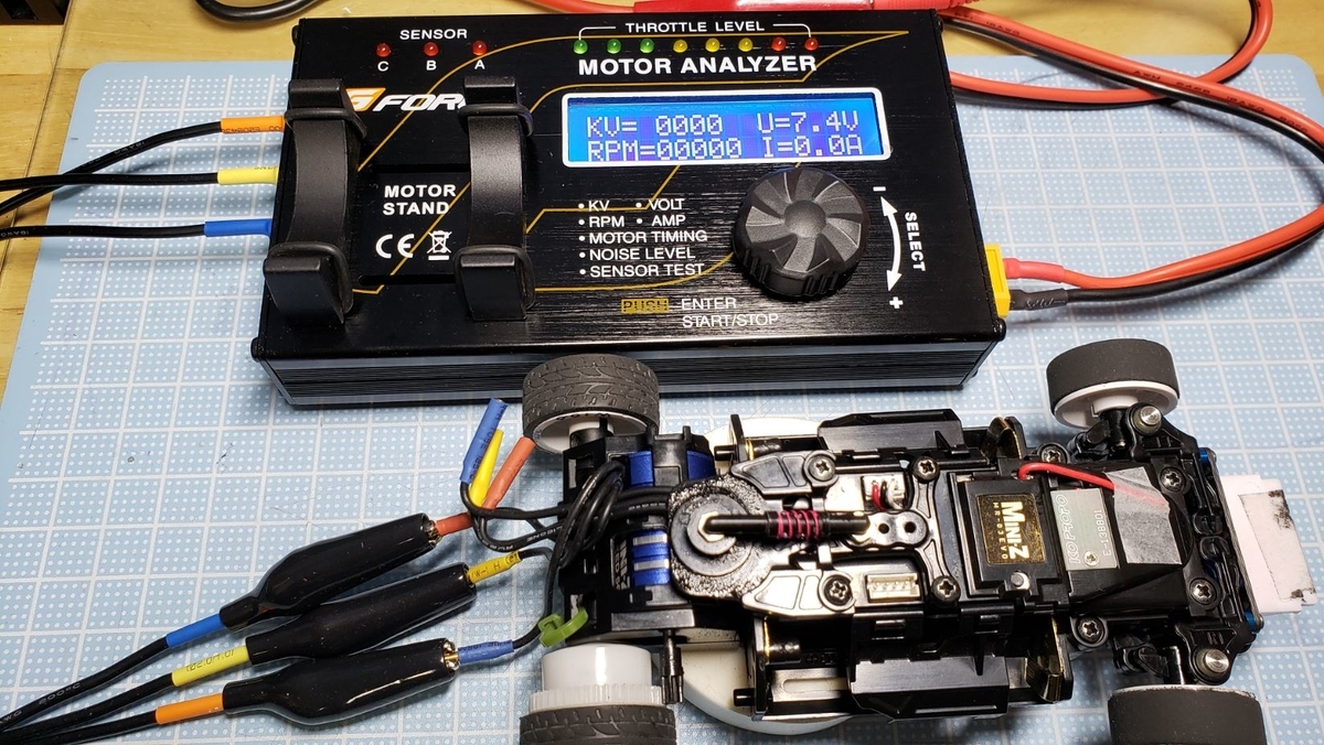 Mini-Z】G FORCE製Motor Analyzer(ブラシレスモーターチェッカー)は