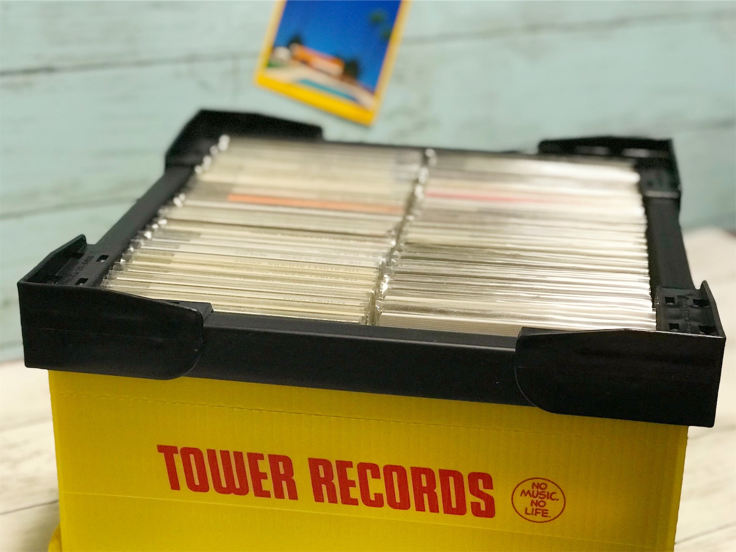 おなじみタワレコイエロー！ おしゃれ収納グッズCDコンテナ - 60sec STEREo