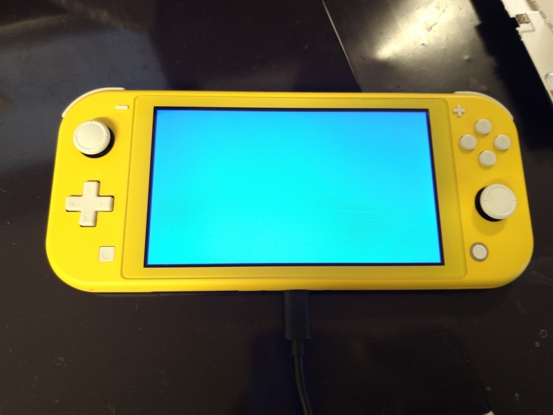 ジャンクNintendo Switch Lite ブルー 画面写らない 通電 Switchライト