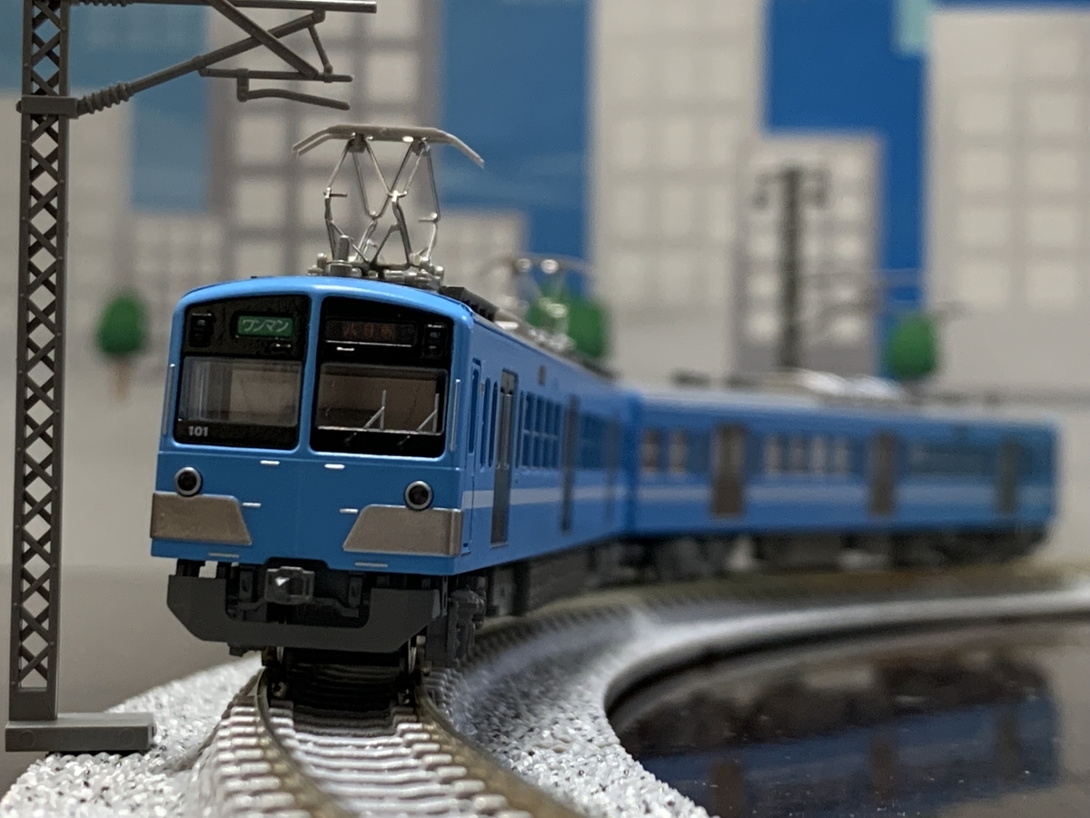 鉄道模型】KATO、近江鉄道100形101編成入線。 - 北極星特急の乗り物