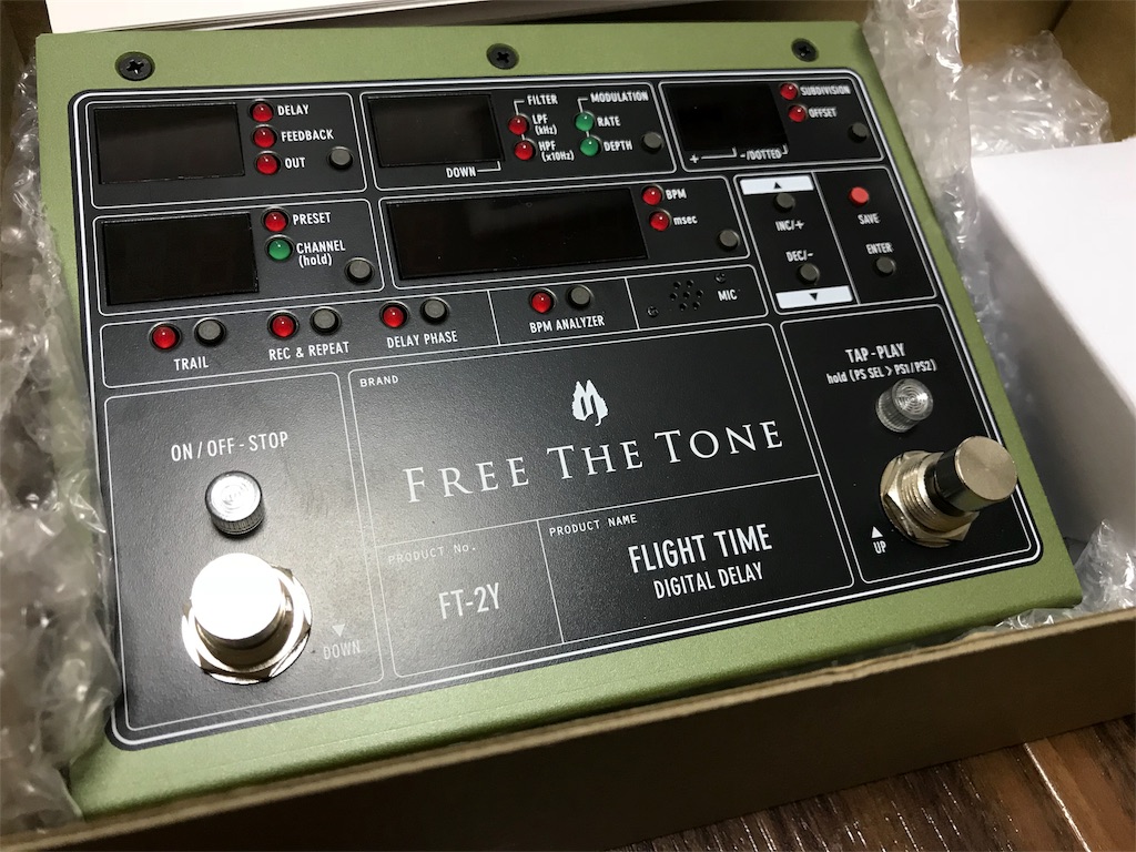機材】FREE THE TONE FLIGHT TIME FT-2Y 最高峰のディレイ レビュー