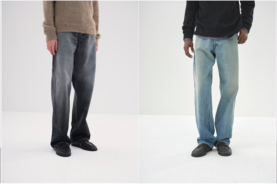 AURALEEの人気筆頭アイテム。SELVEDGE FADED HEAVY DENIM WIDE PANTS
