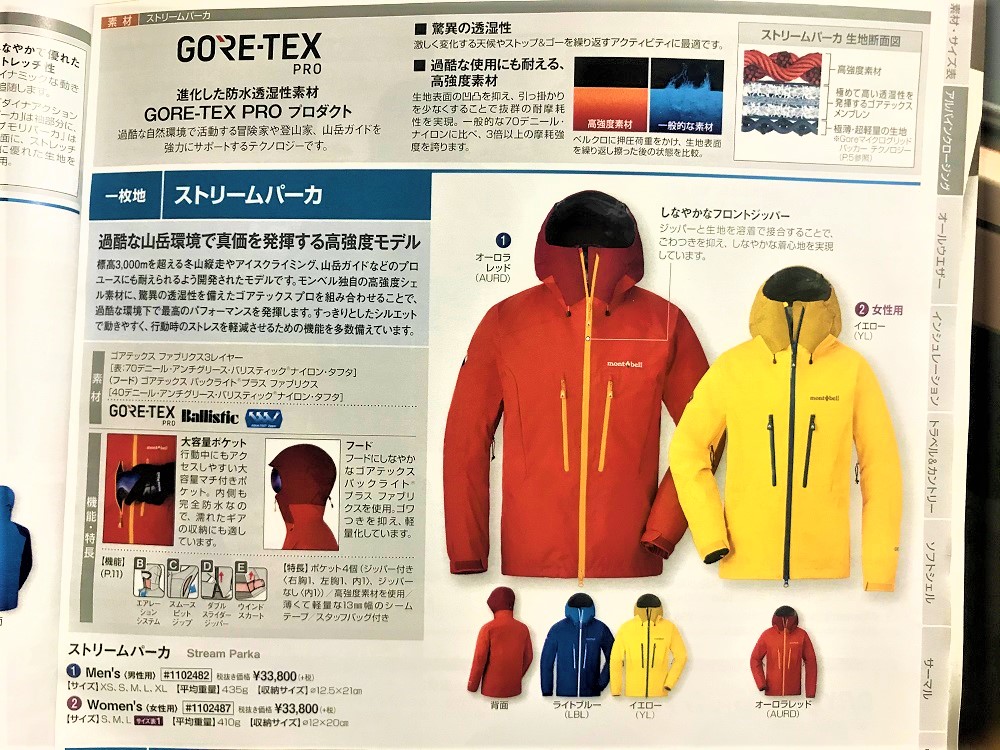 mont-bell(モンベル)のストリームパーカーを買ったのでレビューなど