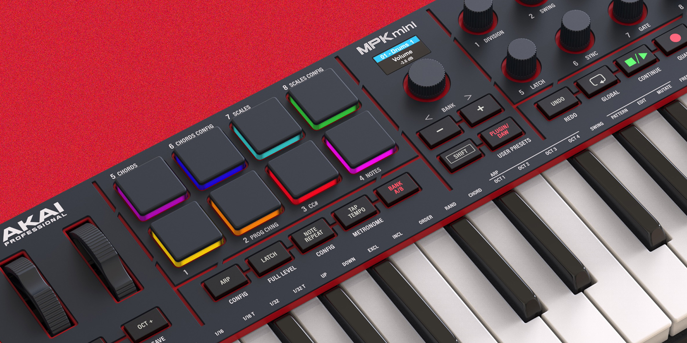AKAI MPK Mini IV 〜新しいキーヘッド、モジュレーションホイールなど