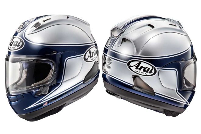 アライヘルメット、フレディ・スペンサーモデルのRX-7Xを2色発売