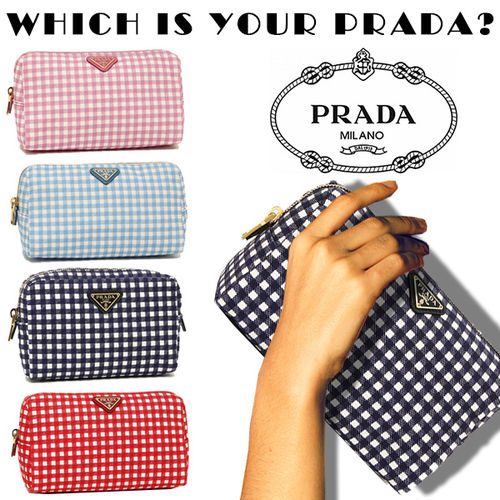 どれが好き? MAX31%OFFのPRADAのギンガムチェックポーチ入荷♪｜AXESの