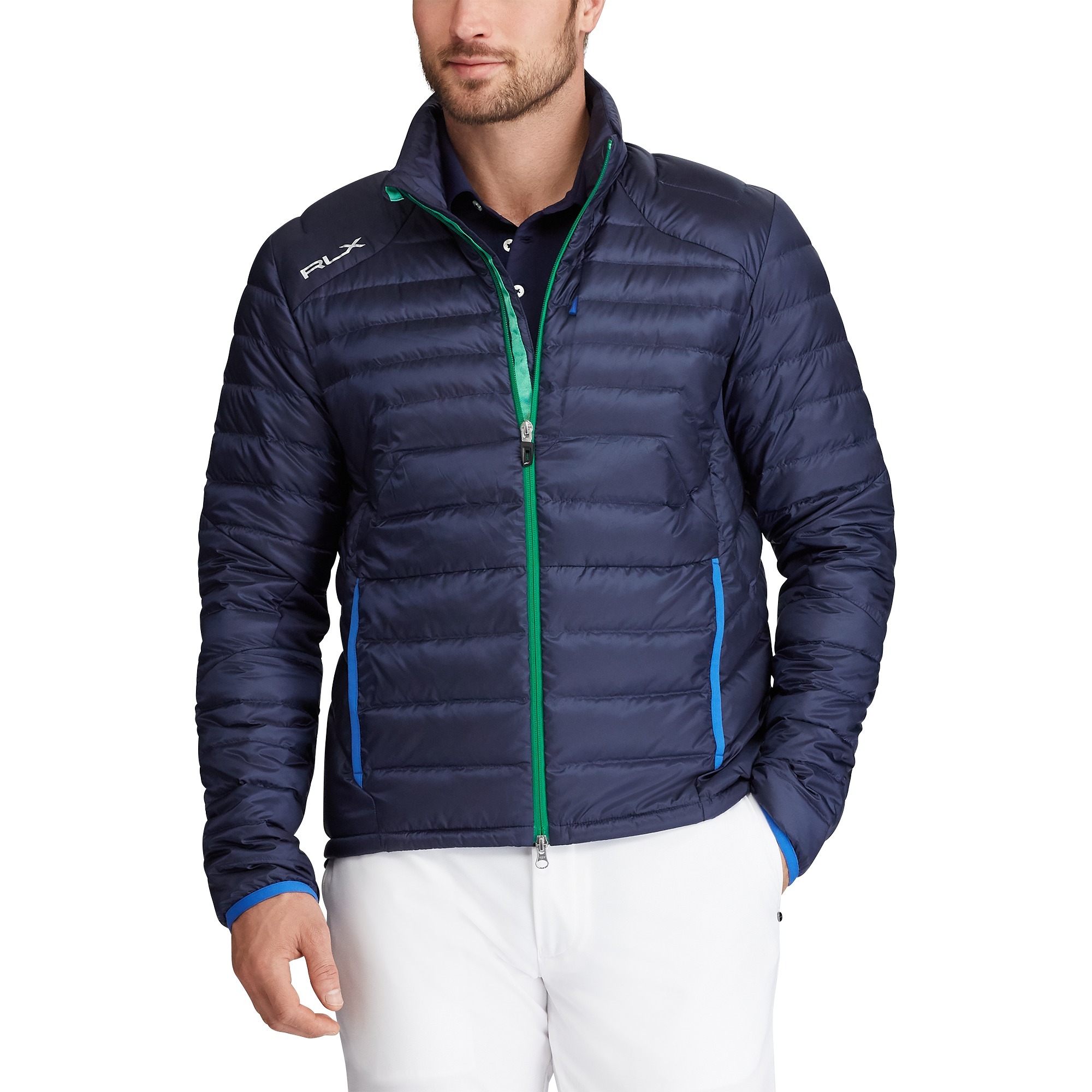 日本未販売 RLX GOLF パッカブル(収納可能)ダウンジャケットNAVY