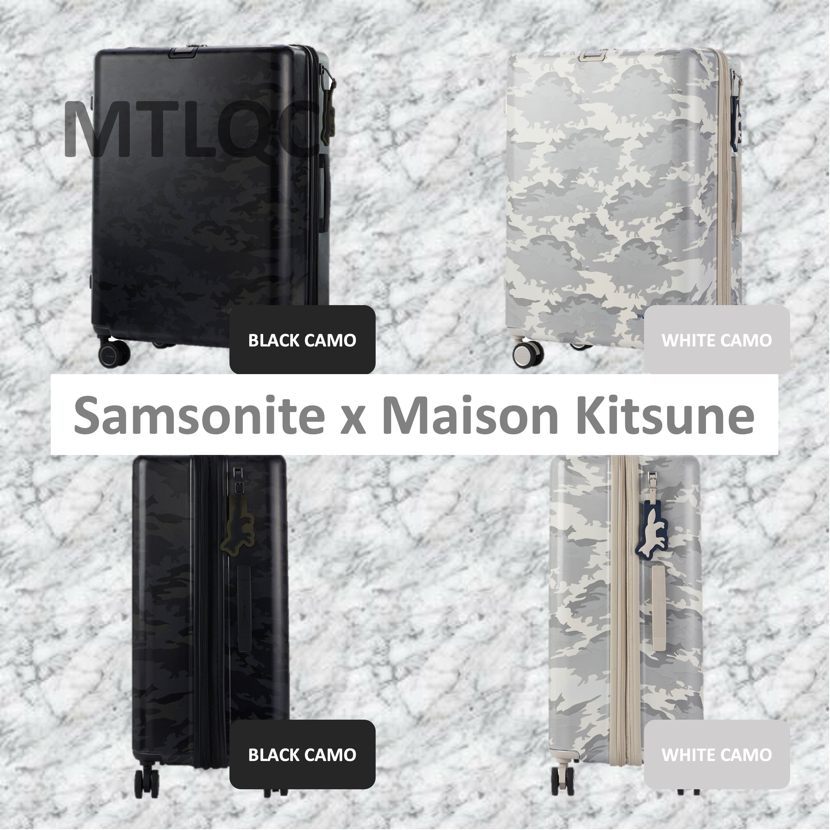 Samsonite x Maison Kitsune サムソナイト スーツケース 限定