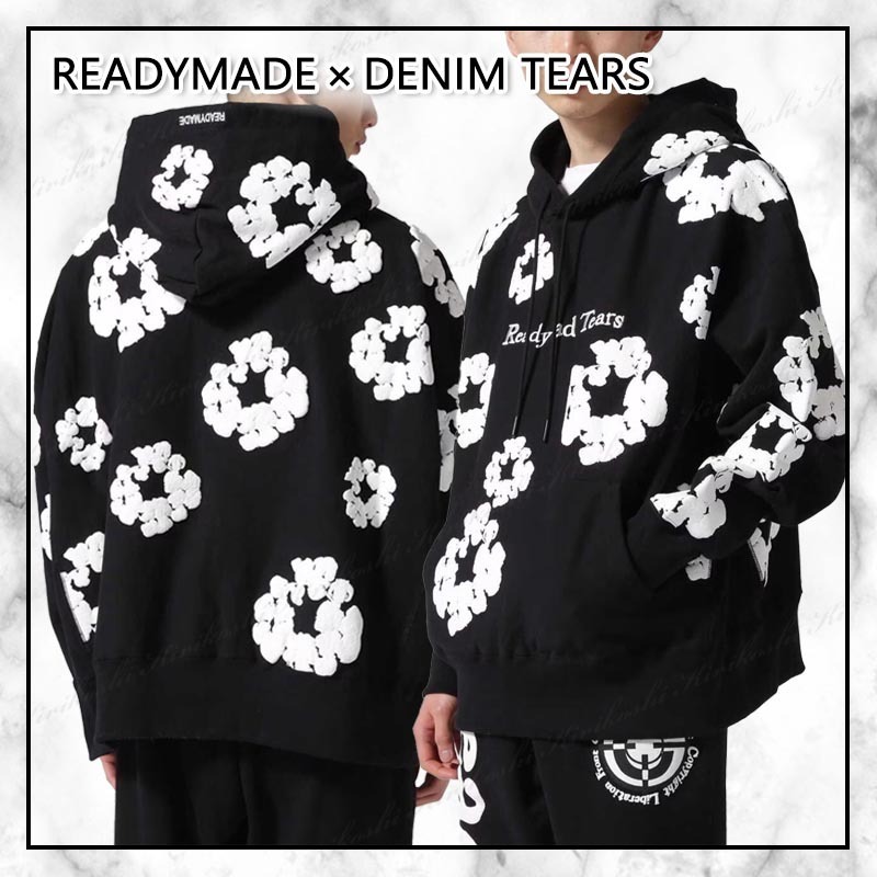 ◇READYMADE 23AW◇ × DENIM TEARS フラワーリース フーディ