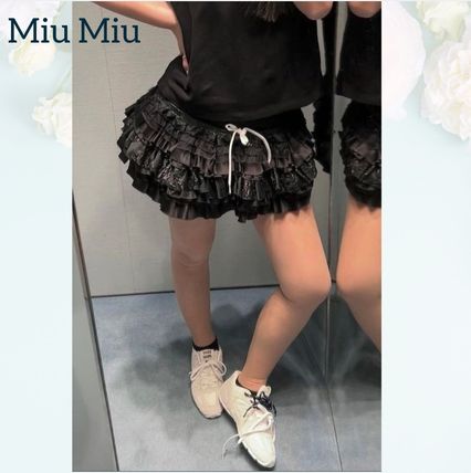 フリル MiuMiu(ミュウミュウ) ミニスカート(レディース) - ブランド