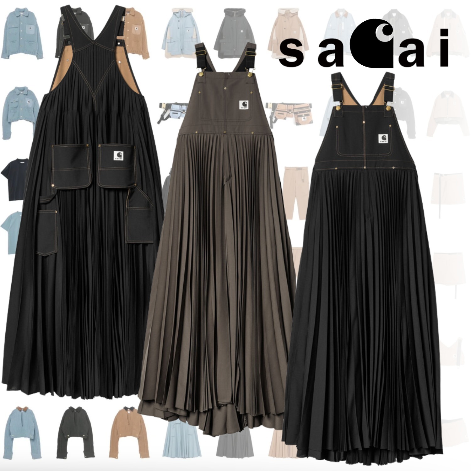 SACAI Carhartt WIP カーハート W Suiting Bonding ドレス (sacai