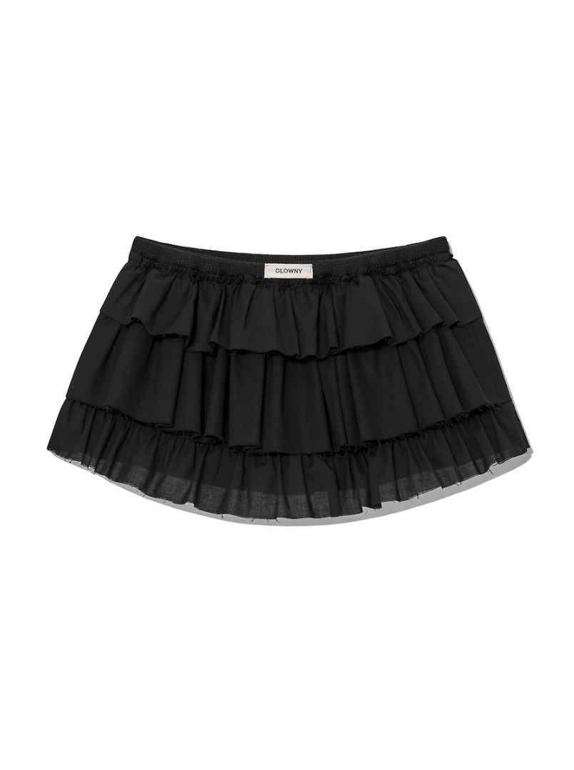 ☆韓国の人気☆【GLOWNY】☆GIRLFRIEND RUFFLE MINI SKIR.T☆ (GLOWNY