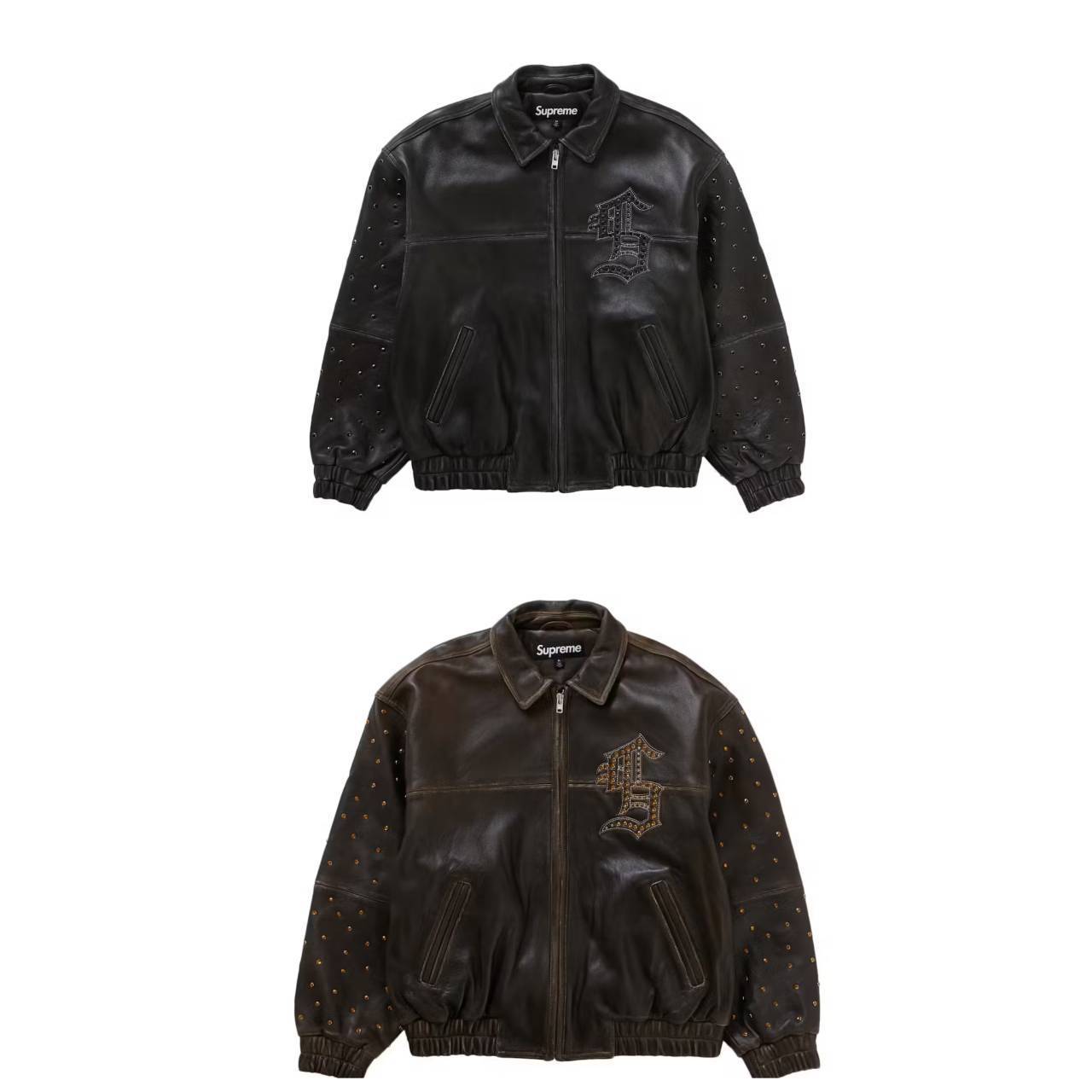 シュプリーム☆スタッズレザージャケット☆Gem Studded (Supreme