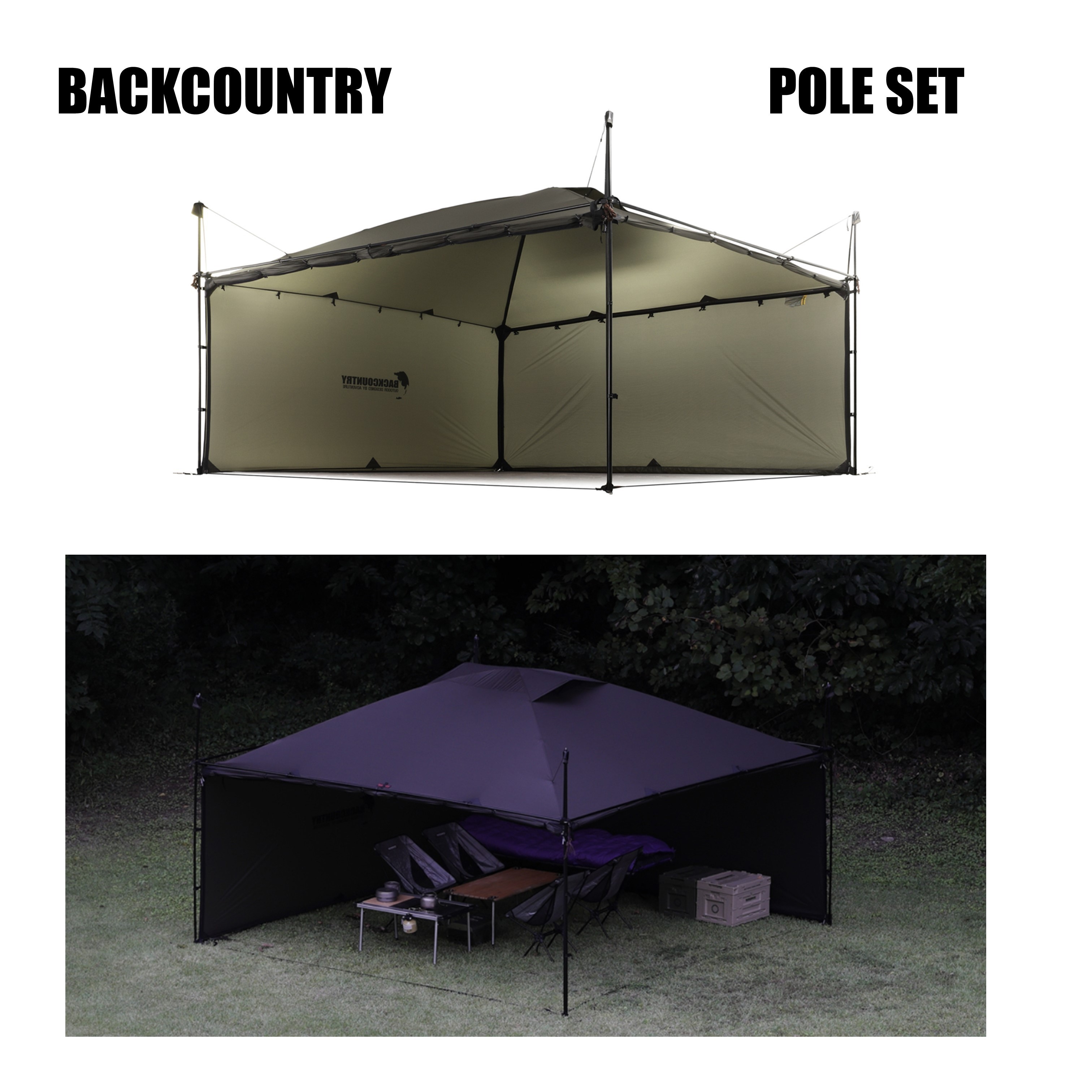Backcountry 360 shelter イージーポール TPUウインドウ Backcountry