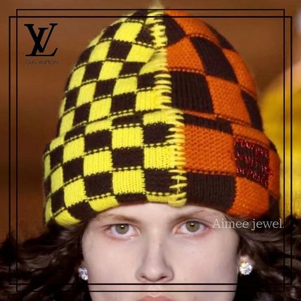 イエロー（黄色）系 Louis Vuitton(ルイヴィトン) ニットキャップ