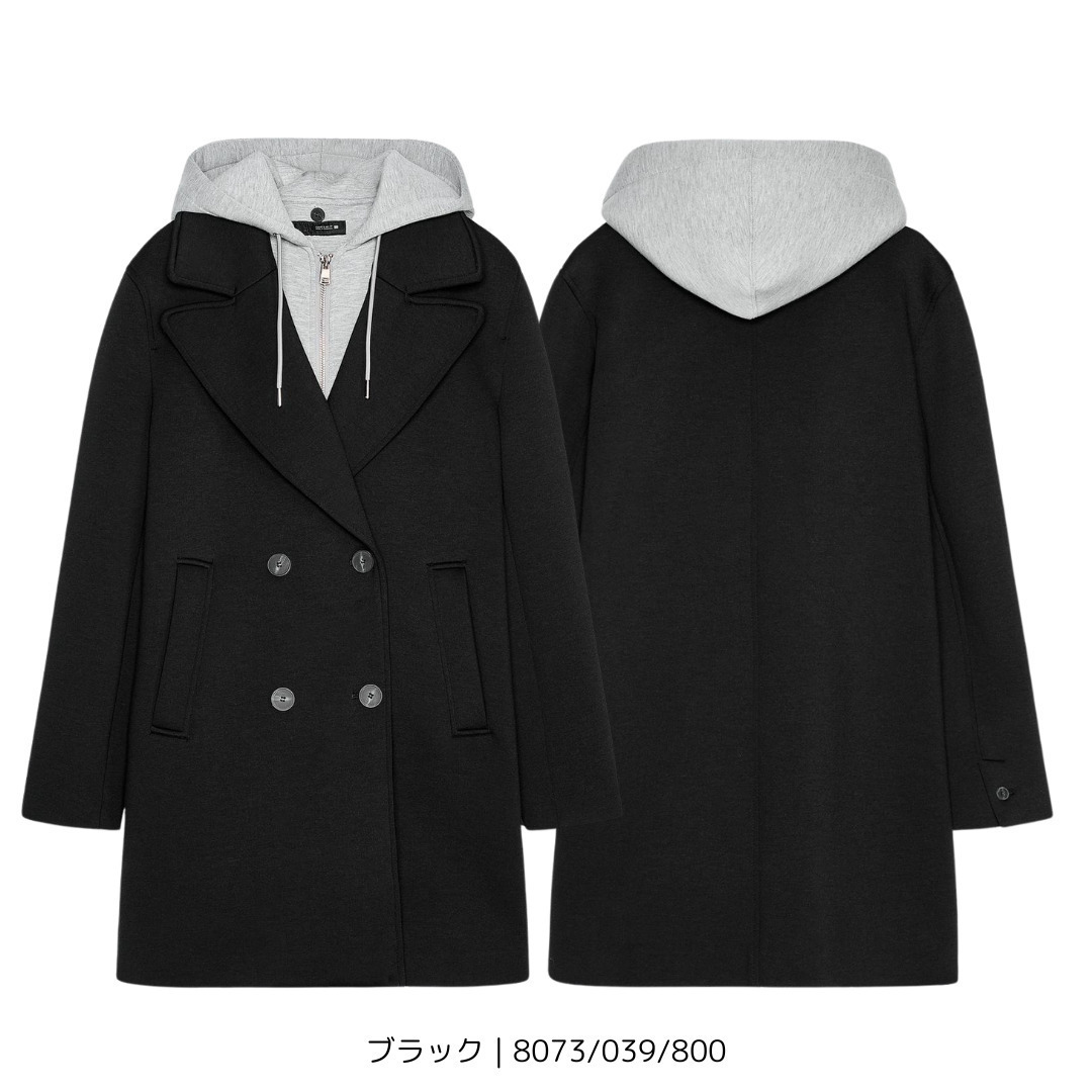 ZARA】デタッチャブルフード コントラストコート 8073/264 (ZARA