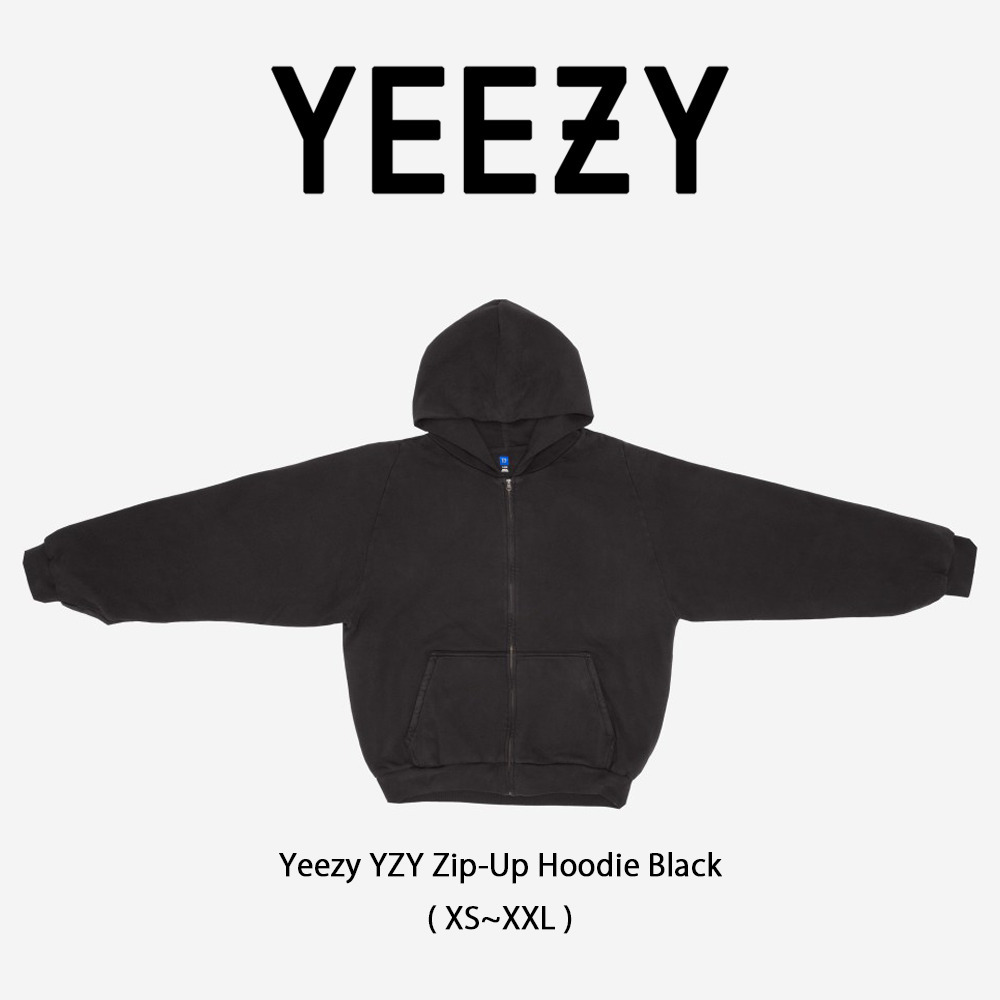 Yeezy】 YZY Zip-Up Hoodie Black (YEEZY/パーカー・フーディ) 537322