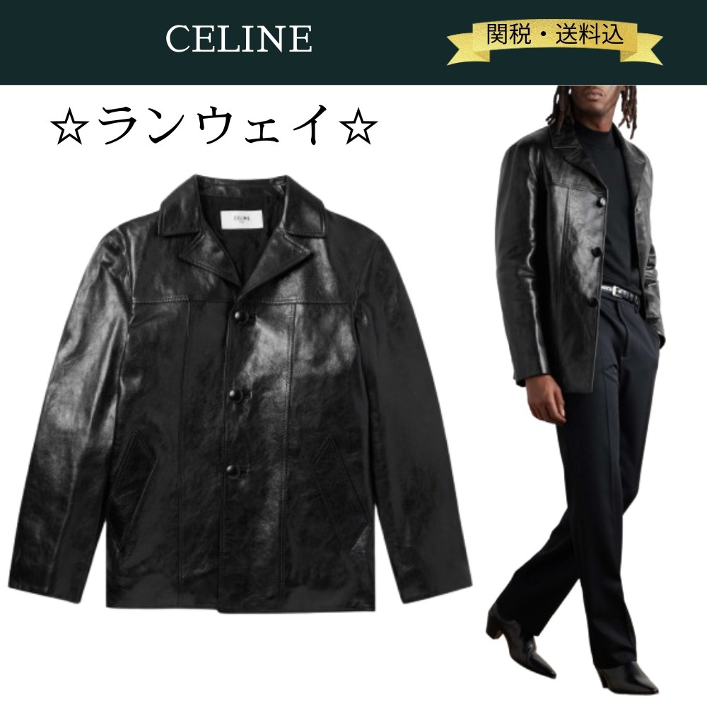 関税・送料込】CELINE ワックスドラムスキン カーコート (CELINE