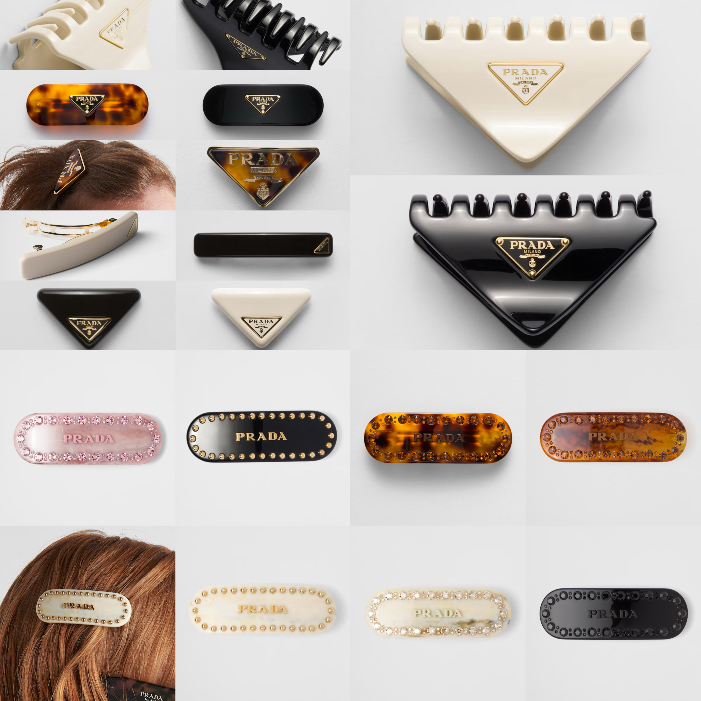 PRADA【入手困難】素敵な☆Hair Clip☆ヘアークリップ☆ 全種類 (PRADA