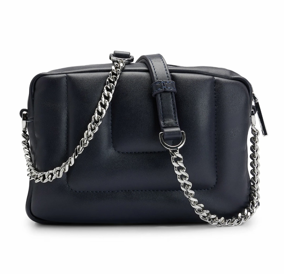 美品◇HUGO BOSS◇2WAY キルティング チェーン ショルダーバッグ 黒