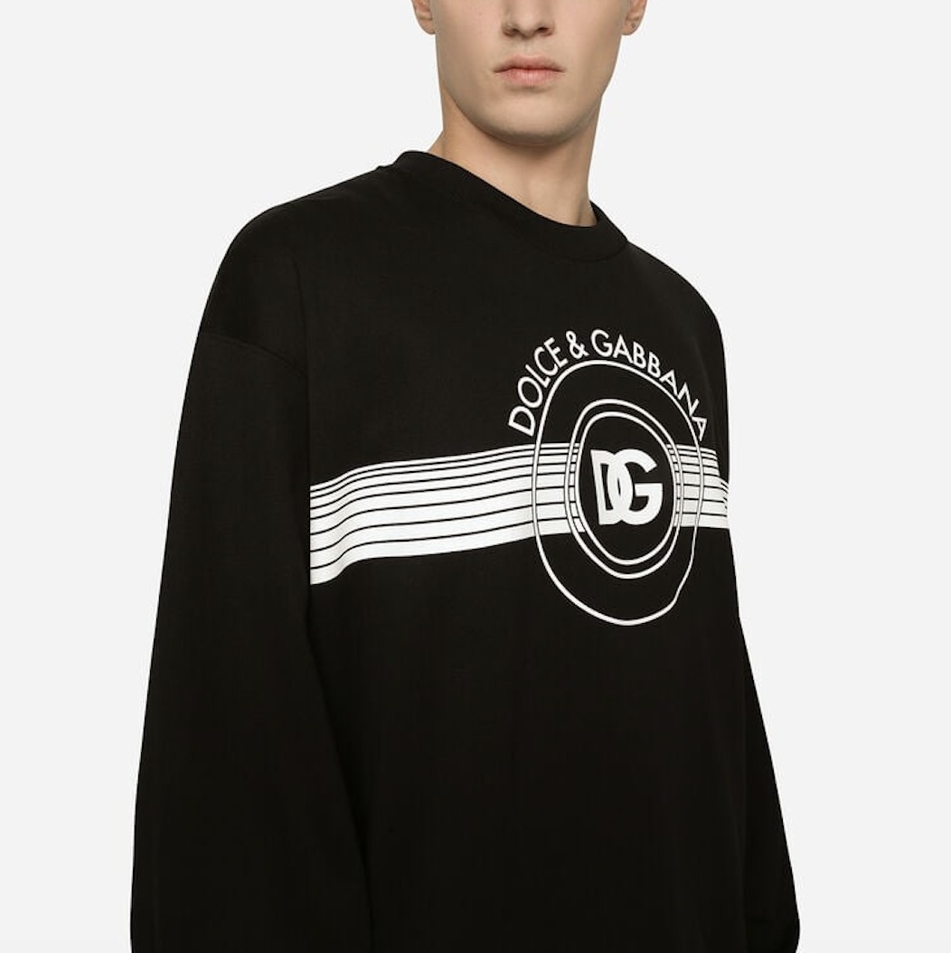 DOLCE&GABBANA】スウェットシャツ ジャージー DGロゴプリント