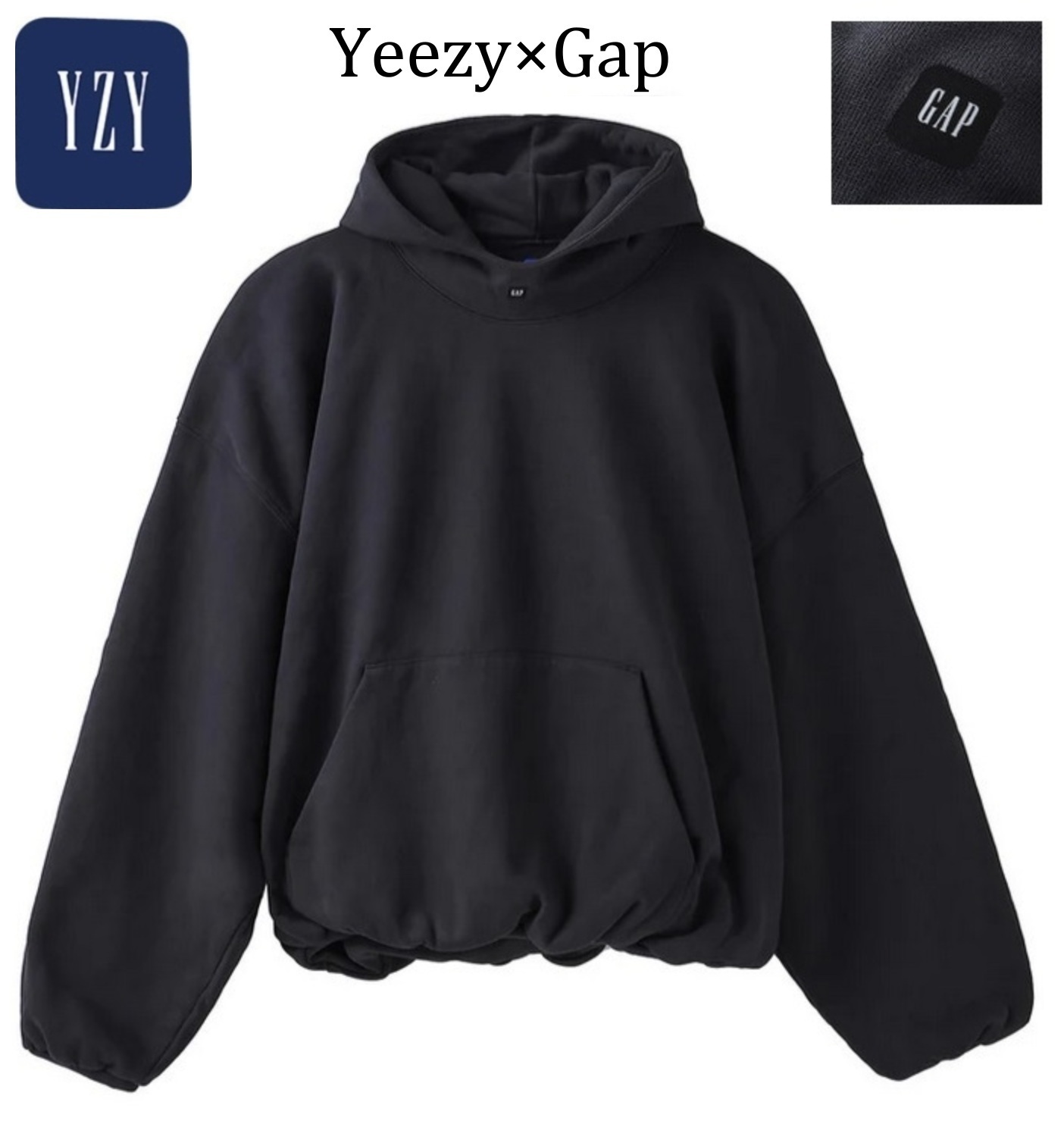 Yeezy】Yeezy×Gap Engineered By Balenciaga Logo Hoodie