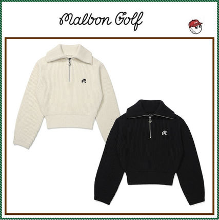 ベージュ系 S Malbon Golf(マルボンゴルフ) ニット・セーター