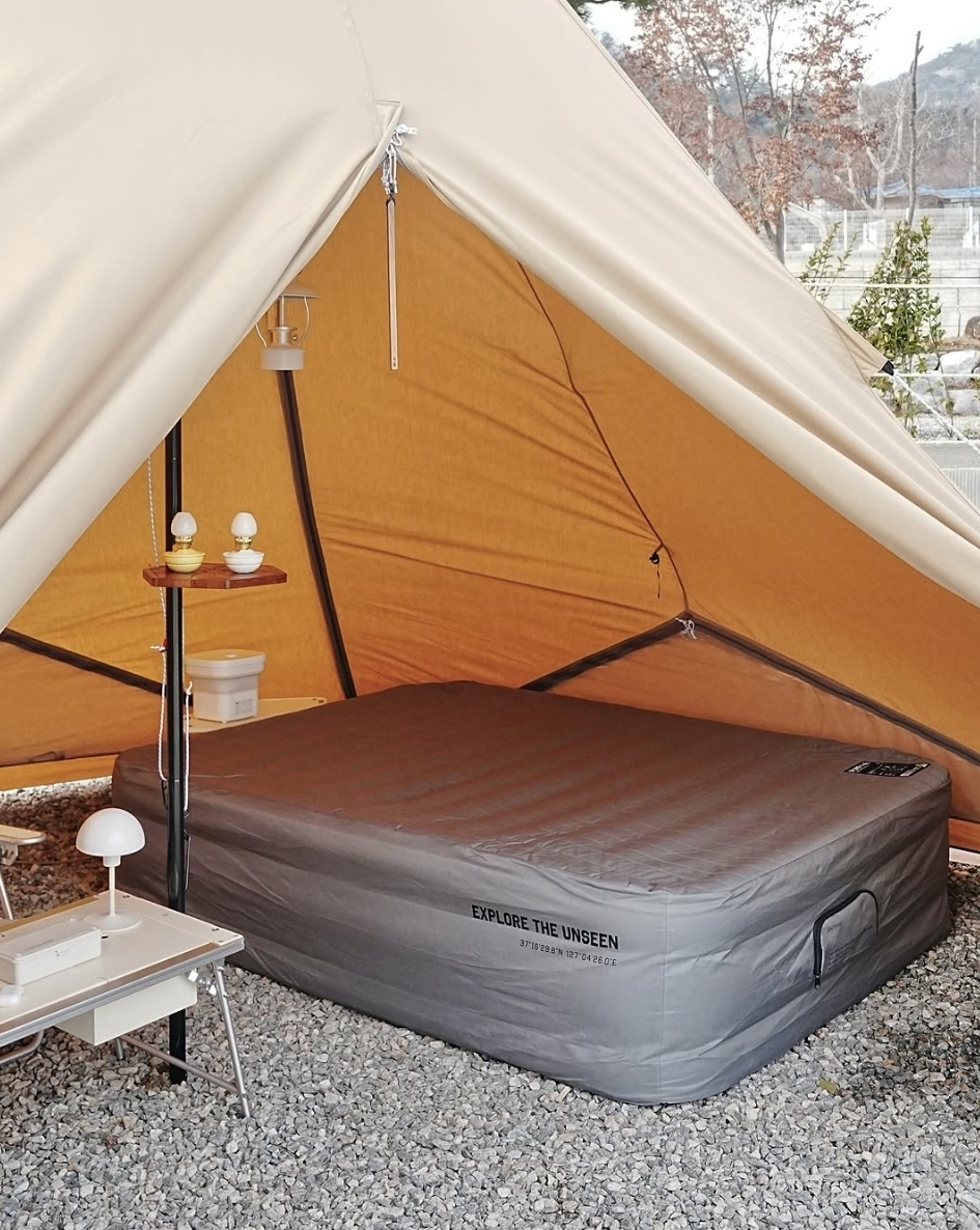 POLARIS☆2P CAMPING PUMFY AIR BED+GS SET【正規品 関税込み