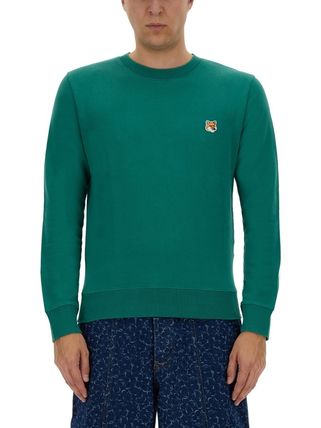 グリーン（緑）系 MAISON KITSUNE(メゾンキツネ) スウェット
