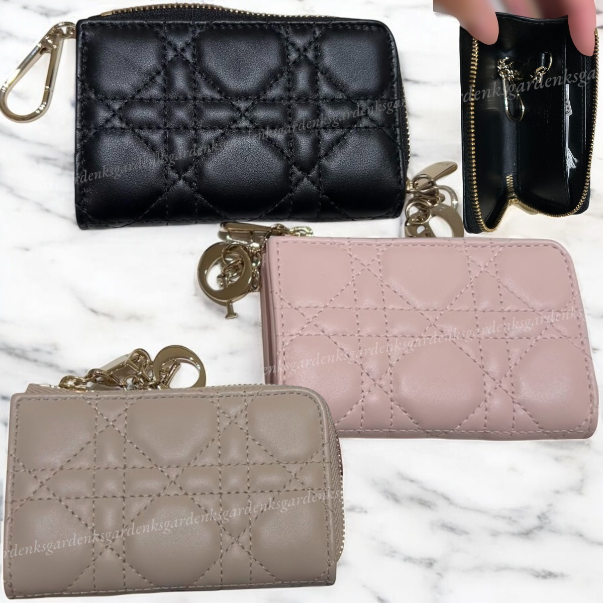 日本限定！DIOR Lady Dior Yuzu キーケース (Dior/キーケース