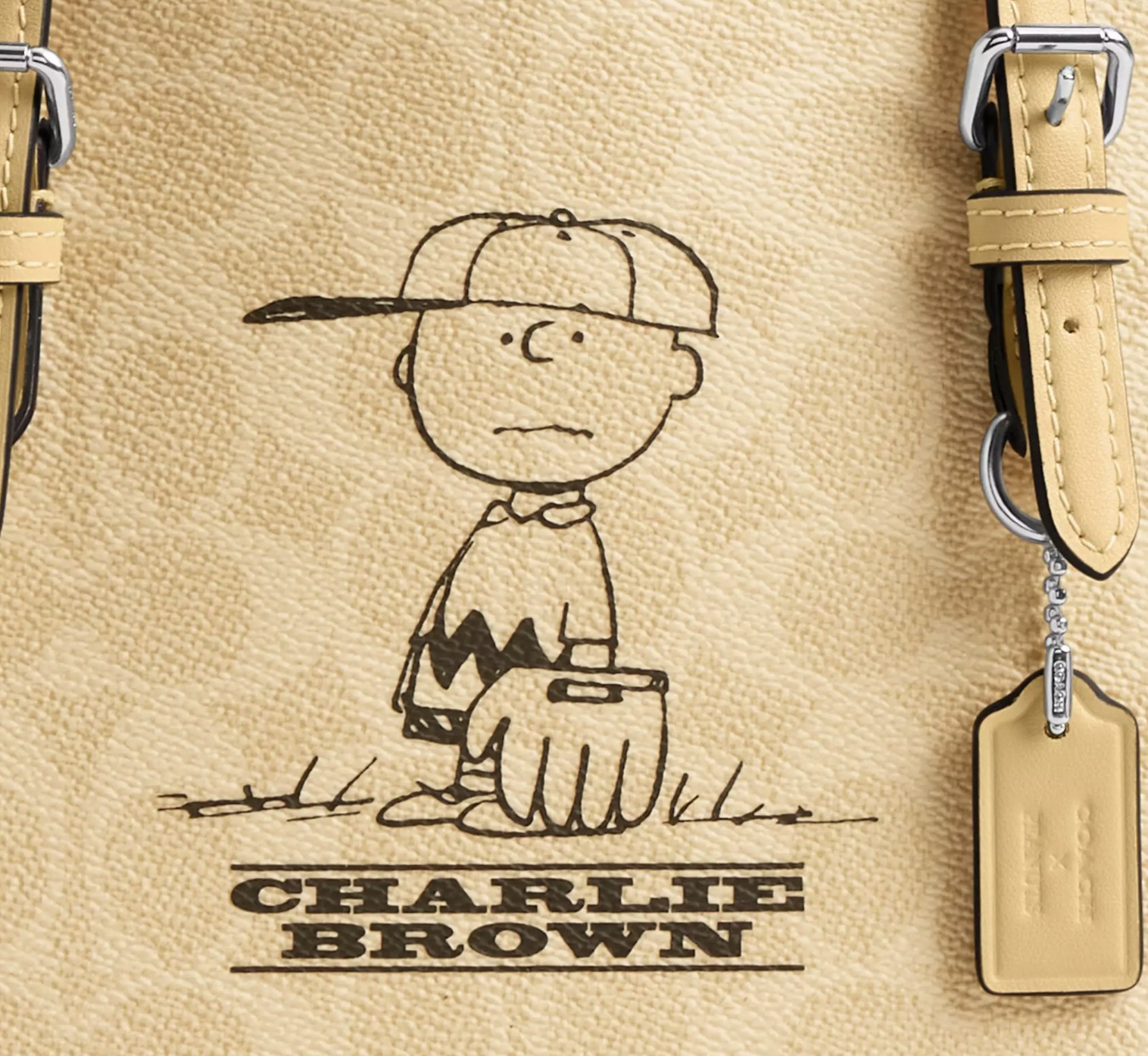 COACH X PEANUTS】モリー トートバッグ 25 チャーリーブラウン (Coach
