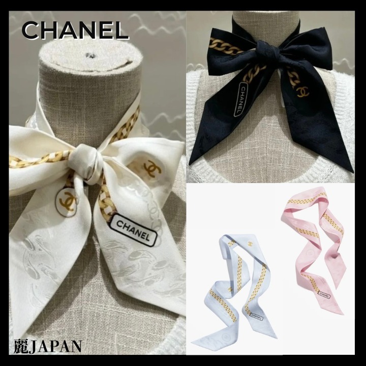 2025年春夏新作♡【CHANEL】シルクツイリー ヘアバンド (CHANEL/ヘア