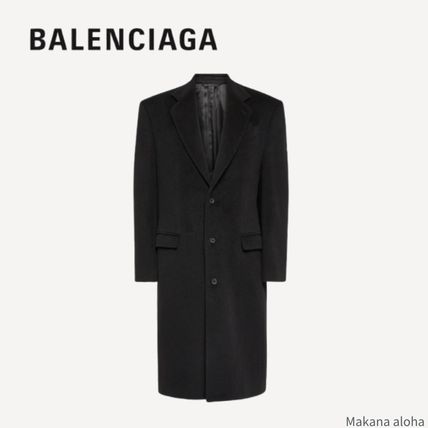 ブラック（黒）系 BALENCIAGA(バレンシアガ) チェスターコート(メンズ