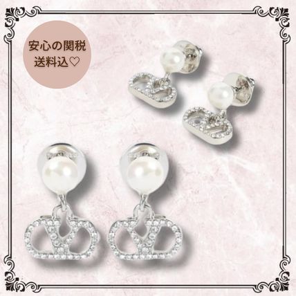 シルバー（銀色）系 VALENTINO(ヴァレンティノ) ピアス(レディース
