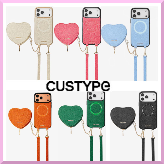 Custypeカスタイプ◇ハートデザインキット iPhoneケース＆ポーチ