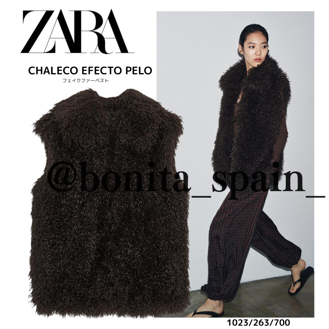 ZARA】フェイクファーベスト (ZARA/ベスト・ジレ) 122333076【BUYMA】