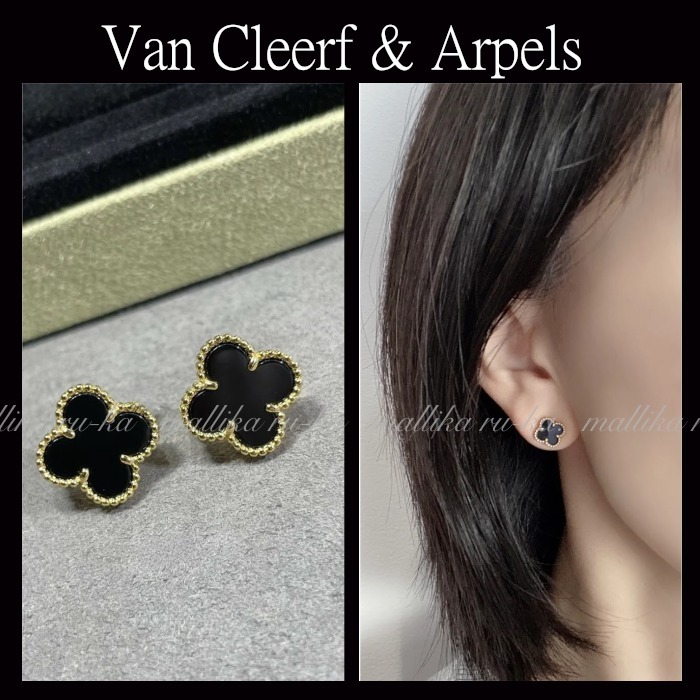 上品☆【Van Cleef＆Arpels】スウィートアルハンブラ ピアス (Van