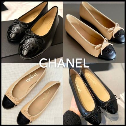 定番エレガント♪【CHANEL】 バレリーナ フラットシューズ (CHANEL